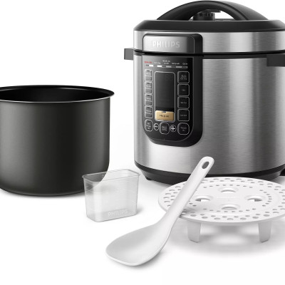 Nồi Áp Suất Đa Năng Philips HD2237/66 (6 L) 1300W lớp tráng ProCeramic+- Hàng Chính Hãng