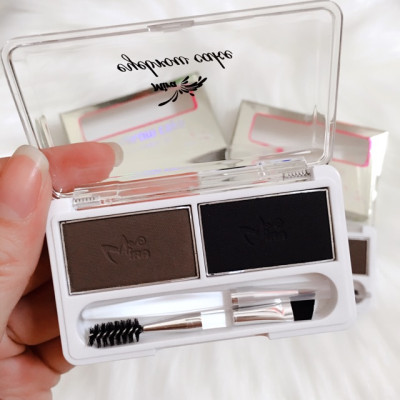 Bột kẻ mày 2 ngăn Mira No.1 tặng kèm móc khoá 