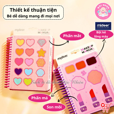 Đồ chơi Sổ Tay Trang Điểm và Tô Màu Nước Công Chúa - Mideer Makeup Manual - Dành cho bé từ 5 tuổi