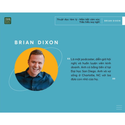 Sách - Thuật Đọc Tâm Lý - Nắm Bắt Cảm Xúc - Thấu Hiểu Suy Nghĩ - Brian Dixon - 1980 Books