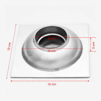 Hố ga thoát sàn Inox 304 mờ 12 x12