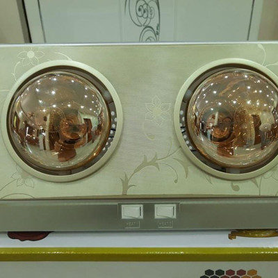 Đèn Sưởi Nhà Tắm ABG CH-C2D 2 Bóng Sưởi, Mỗi Bóng Công Suất 275W, Phù Hợp Với Phòng Tắm Rộng Từ 2-3 Mét Vuông (Giao Màu Ngẫu Nhiên) - Hàng Chính Hãng