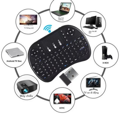 Bàn phím mini pin đa năng có touchpad Mini Keyboard Hàng nhập khẩu