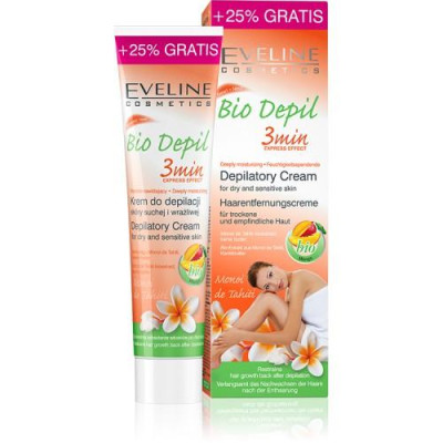 [Deal hè 69k] Kem tẩy lông hữu cơ các vùng hương Xoài Bio Depil Eveline 125ml