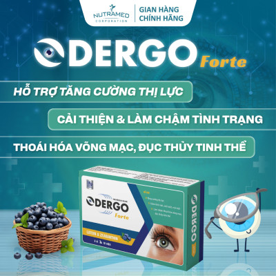 Viên uống Odergo Forte hỗ trợ bảo vệ mắt, tăng cường thị lực (30 viên) - Nutramed