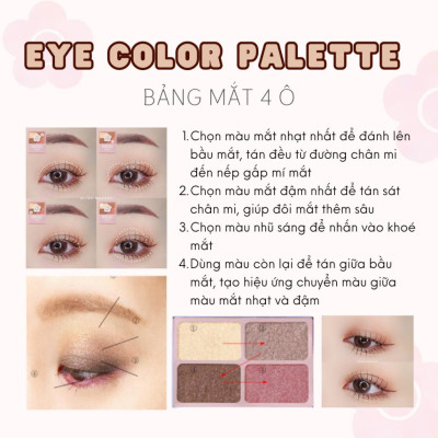 Bảng Phấn Mắt Daisy Doll By Mary Quant Nhật Bản Siêu Bền Màu Đa Chức Năng Phấn Má Hồng Bắt Sáng PK-01 Sakura Pink 5.1g