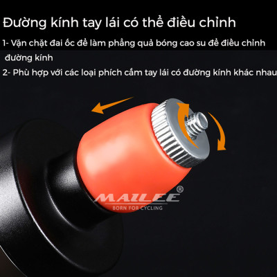 Đèn LED Gắn Lỗ Ống Tay Lái Xe Đạp BT-0601 cho đường kính lỗ 15-23mm Sạc Type-C 6 Màu Mai Lee An Toàn Ban Đêm - Mai Lee
