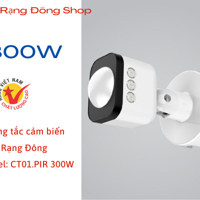[Smart Rạng Đông] Công Tắc Cảm Biến Chuyển Động /Ánh Sáng Cao Cấp CT01 PIR 300W