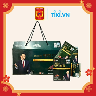 Nước Chiết Xuất Linh Chi Và Hồng Sâm Hàn Quốc 6 Năm Tuổi Hộp 30 gói x 70ml - Ginseng House