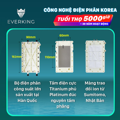 Máy Lọc Nước Điện Giải iON Kiềm EVERKING EK-73 - Hàng Chính Hãng