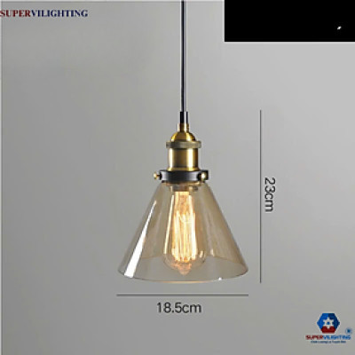 Đèn thả trần thủy tinh trang trí phòng khách bàn ăn phòng bếp SuperVilighting CHAO-TT Bh 24 tháng