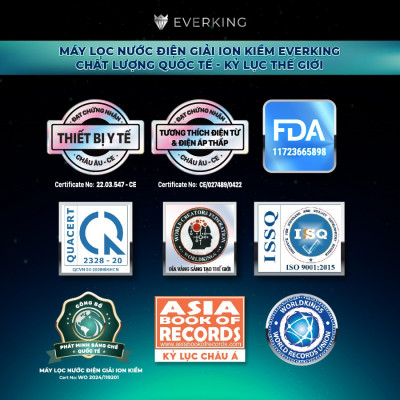 Máy Lọc Nước Điện Giải iON Kiềm EVERKING EKDeluxePlus-117 - Hàng Chính Hãng