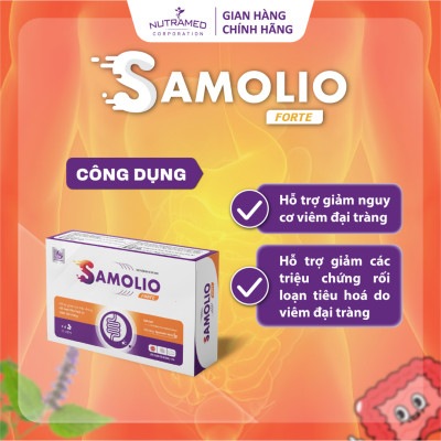 Viên uống Samolio Forte hỗ trợ viêm đại tràng cấp tính, mãn tính (30 viên) - Nutramed