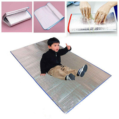 Chiếu Bạc Ngủ Trưa Văn Phòng Tấm Thảm Trải Lót Bạc Gấp Gọn Cách Nhiệt Du Lịch 1mx2m