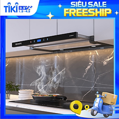 Máy Hút Mùi Âm Tủ H-Series Ecalite EH-AT90LCD - Kính Đen - Điều Khiển Cảm Ứng 3 Tốc Độ - Màn Hình LCD Hiện Đại - Hàng Chính Hãng