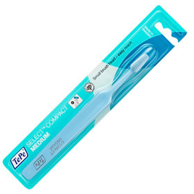 Bàn chải đánh răng trẻ từ 5-12 Tepe Select Compact Medium nhiều màu