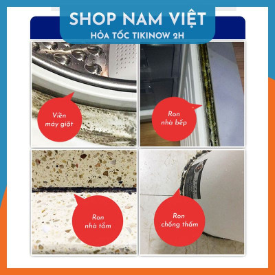 Gel Tẩy Nấm Mốc Ron Cửa Tủ Lạnh, Ron Nhà Tắm, Bồn Rửa Chén