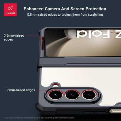 Ốp lưng cho Samsung Samsung Galaxy Z Fold 7 , Z Fold 5 , Z Fold 4 , Z Fold 6 (Fold6) XUNDD Beatle chống sốc, lưng trong, viền màu - Hàng chính hãng