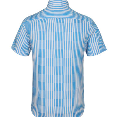 Áo sơ mi nam tay ngắn form ôm Khatoco A1MN438S1-CNCR112-2409-N