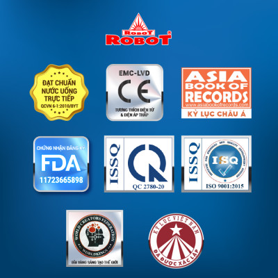 Máy Lọc Nước R.O Hydrogen Kiềm Nóng Thông Minh Lạnh ROBOT HydroElite-9 - Hàng Chính Hãng