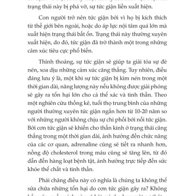Tâm Lý Học Về Khắc Chế Cơn Giận - Đừng Để Cơn Giận Thay Đổi Con Người Bạn