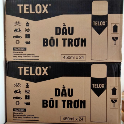 Thùng 24 bình xịt bôi trơn chống gỉ sét ổ trục công nghiệp Telox 808 450ml