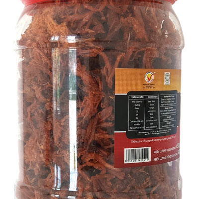 Bò Khô sợi mềm Thu Ba Quảng Ngãi 500gr ( KLT 450gr) cay vừa ngon