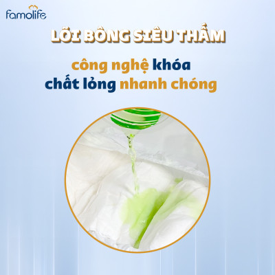 Tã dán người già FAMOLIFE Cao Cấp mềm mại, thấm hút, chuẩn chất lượng Châu Âu - Gói 10 Miếng