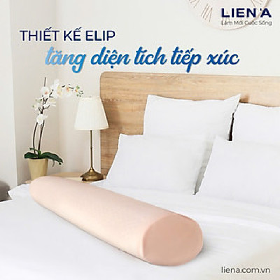 Gối Ôm Cao Su Liên Á Bolster LAGO35100 (100 x 35 x 18 cm) - Trắng