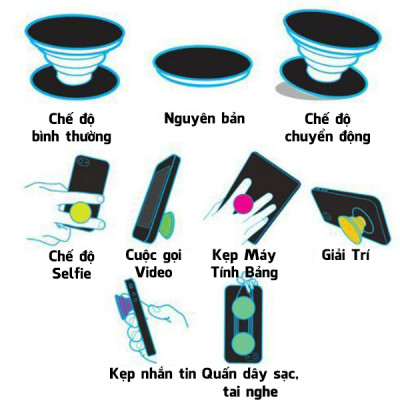 Popsocket in hình dành cho điện thoại mẫu Cún Đeo Vương Miệng