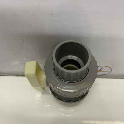 Van hai (2) đầu rắc co 42 nhựa PVC Jiarong _ UB012