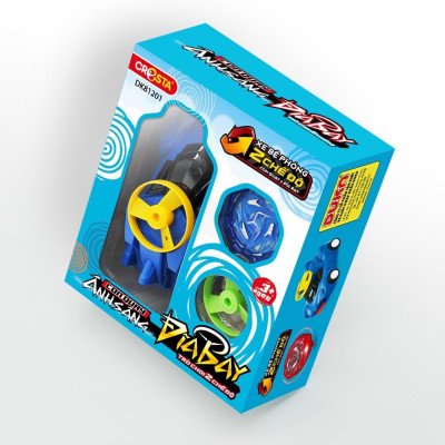 Đồ Chơi Duka: Con Quay Ánh Sáng - Đĩa Bay (Blue) DK81201