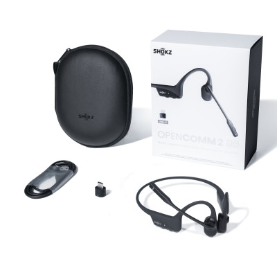 Tai nghe Bluetooth truyền âm thanh qua xương Shokz OPENCOMM2/OPENCOMM2 UC - Hàng Chính Hãng