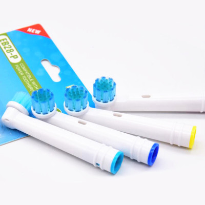 Cho máy Oral B Braun, bộ 4 Đầu Bàn Chải đánh răng điện thay thế MIHOCO EB28-P New Sensitive, làm sạch răng, cho nướu nhạy cảm, BỊ VIÊM