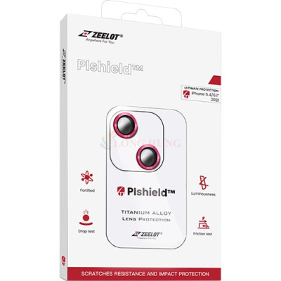 Dán Camera cường lực viền màu chống va đập Zeelot PIshield dành cho iPhone 13/13 Mini - Hàng chính hãng