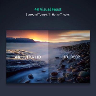 Ugreen UG10120HD103TK 1M màu Đen Cáp tín hiệu HDMI chuẩn 1.4 đầu bẻ góc 90 độ - HÀNG CHÍNH HÃNG