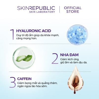 Combo 10 Mặt nạ mắt Skin Republic Fast Fix Holographic Foil Under Eye Patch (2 cặp) 6ml