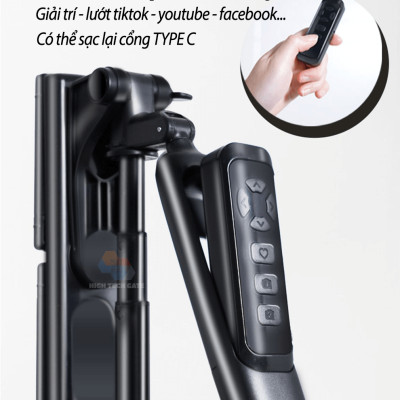 Cây quay điện thoại, livestream, tik tok, video đôi MP-20, gậy selfie tự sướng gấp gọn, máy tính bảng, học tập online, hàng chính hãng