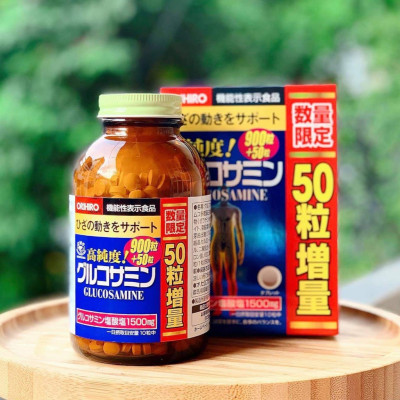 Viên Uống Glucosamine Orihiro 900 Viên/ 950 Viên Nhật Bản Hỗ Trợ Bổ Xương Khớp, Duy Trì Khớp Khỏe Mạnh