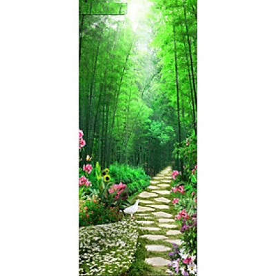 Tranh dán tường 3D con đường xanh SN37 (100x150cm)