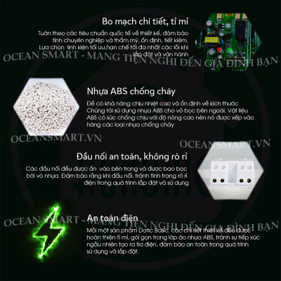 Công Tắc Cảm Ứng Wifi Thông Minh Hunonic, Giá Rẻ, Hẹn Giờ, Điều Khiển Từ Xa Qua Điện Thoại