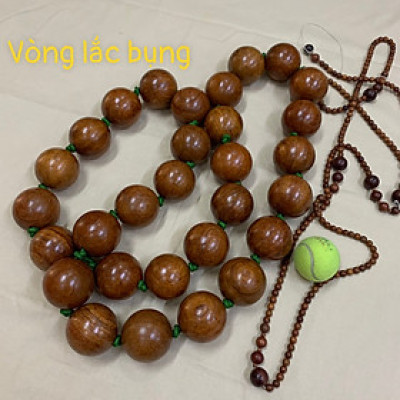 Vòng Lắc Eo Hạt Gỗ Hương Cao Cấp - Vòng 30 hạt 7cm ( video , hình thật )