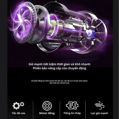 Máy sấy tóc Kachi MK404 – Nhỏ gọn, thời trang, sấy tóc nhanh chóng - Hàng chính hãng