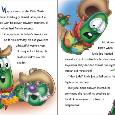 Sách - VeggieTales Bible Storybook : With Scripture from the NIrV by Cindy Kenney (US edition, hardcover)