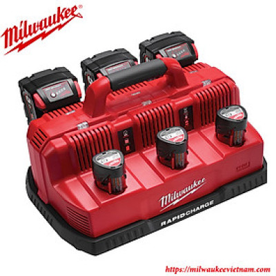 Trạm sạc nhanh 12V, 18V  MILWAUKEE M12-18C chính hãng bảo hành 12 tháng