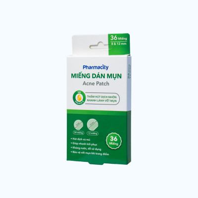 Miếng dán mụn Pharmacity hộp 36 miếng
