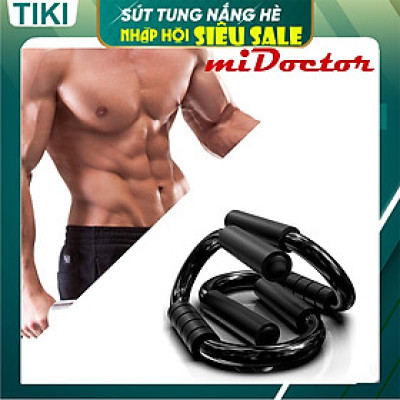 Dụng Cụ Tập Hít Đất Cầm Tay Thép Cứng Cao Cấp – Đen - mi02 - Dụng Cụ Chống Đẩy miDoctor (Đường Kính Khung 18MM)