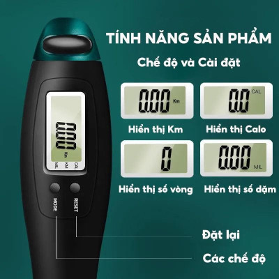 (Thanh Lý)Bộ Dây Nhảy Đếm Số 3in1 Không Dây Bóng To, Quy Đổi Ra Calo - Khoảng Cách – Dây Nhảy Kèm Bóng Xoay Cho Người Mới Bắt Đầu Tập