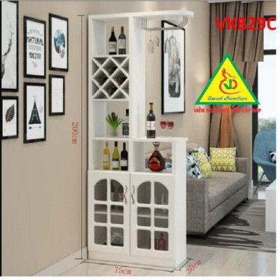 Quầy bar mini kết hợp tủ rượu VKB29C - Nội thất lắp ráp Viendong Adv