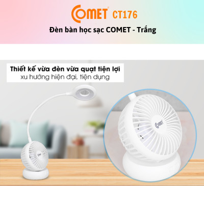 Đèn Bàn - Đèn Sạc 2 Trong 1 LED COMET CT176